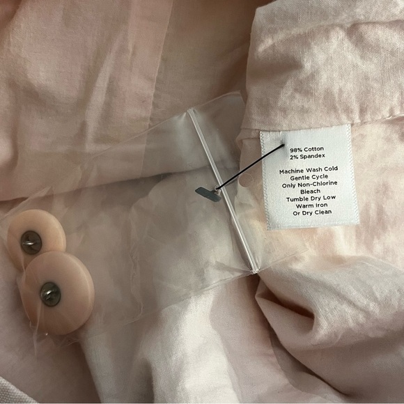 Talbots | New pastel pink peplum lightweight jacket/blazer Women size 18W petite - Picture 8 of 9